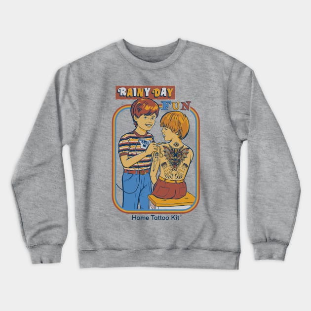 Rainy Day Fun Crewneck Sweatshirt by Steven Rhodes